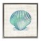 Stupell Industries Gradient Clam Seashell Floating Frame Design by Susan Arnot